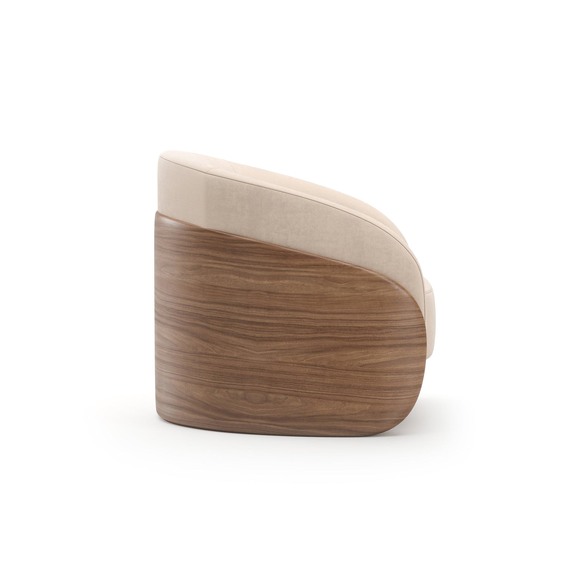 FLEUR WOOD BACK LOUNGE CHAIR Chairs| Caracole