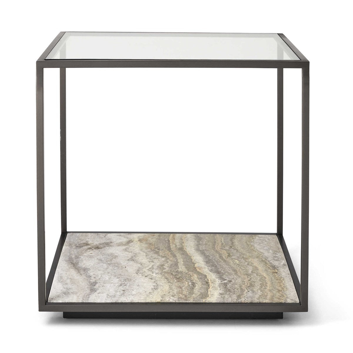 Floating Plane End Table - Travertine/Bronze Accent & End Tables| Uttermost