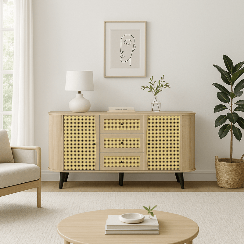 Florence Elegant Buffet with a Minimalist Scandinavian Design buffet cabinet| Otath