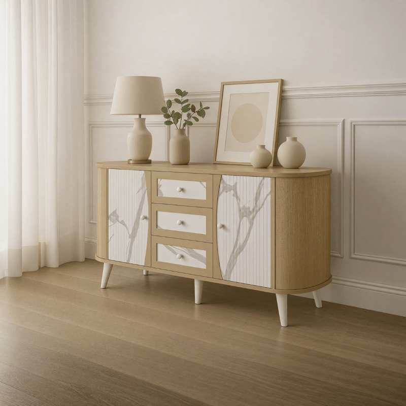 Florence Elegant Buffet with a Minimalist Scandinavian Design buffet cabinet| Otath