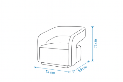 Florence Off White Accent Chair - Al Rugaib Furniture
