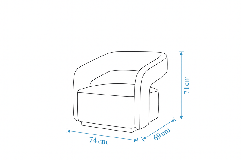 Florence Off White Accent Chair - Al Rugaib Furniture