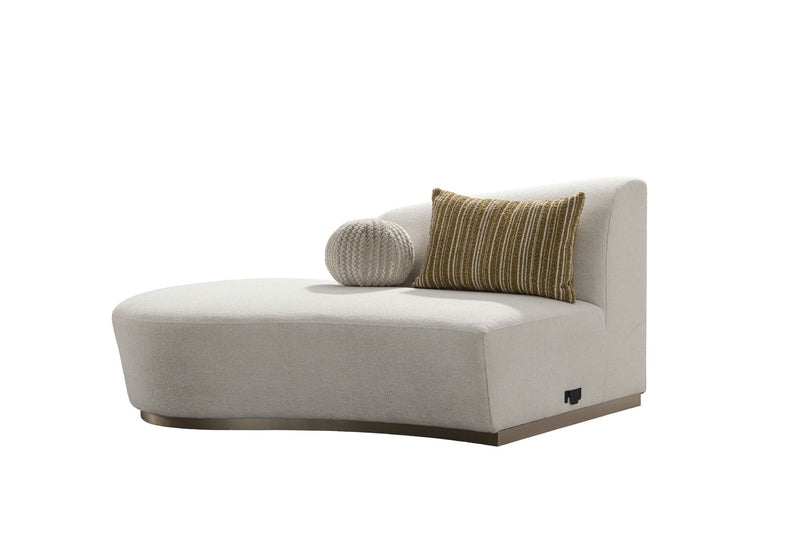 Florence Off White Left Chaise - Al Rugaib Furniture