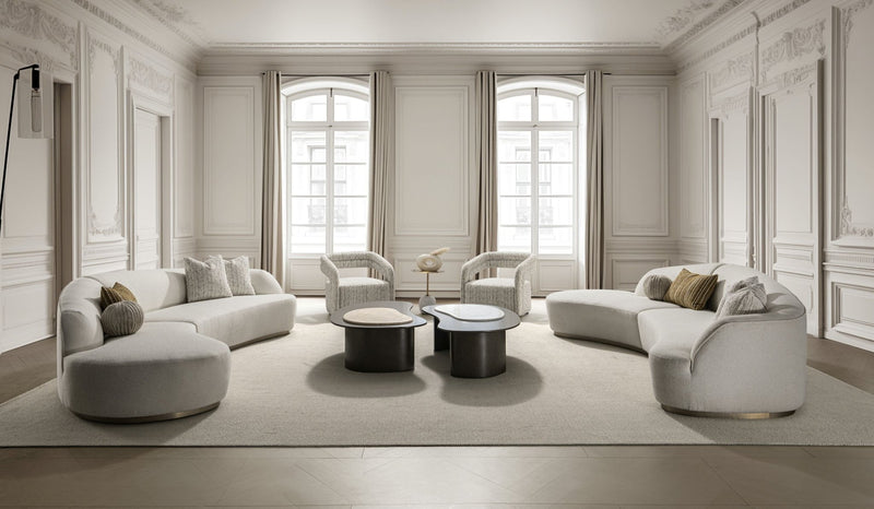 Florence Off White Left Chaise - Al Rugaib Furniture