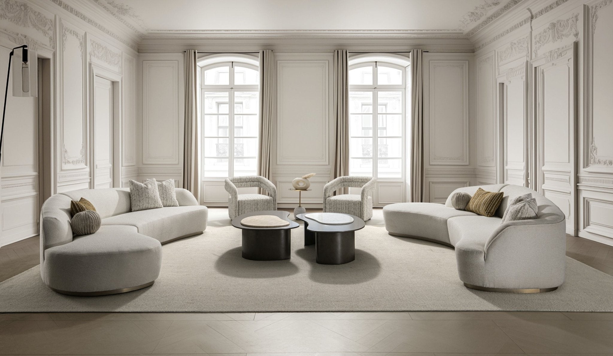 Florence Off White Left Chaise Sectionals| Roots Furniture
