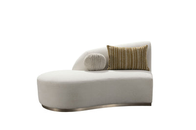 Florence Off White Left Chaise - Al Rugaib Furniture
