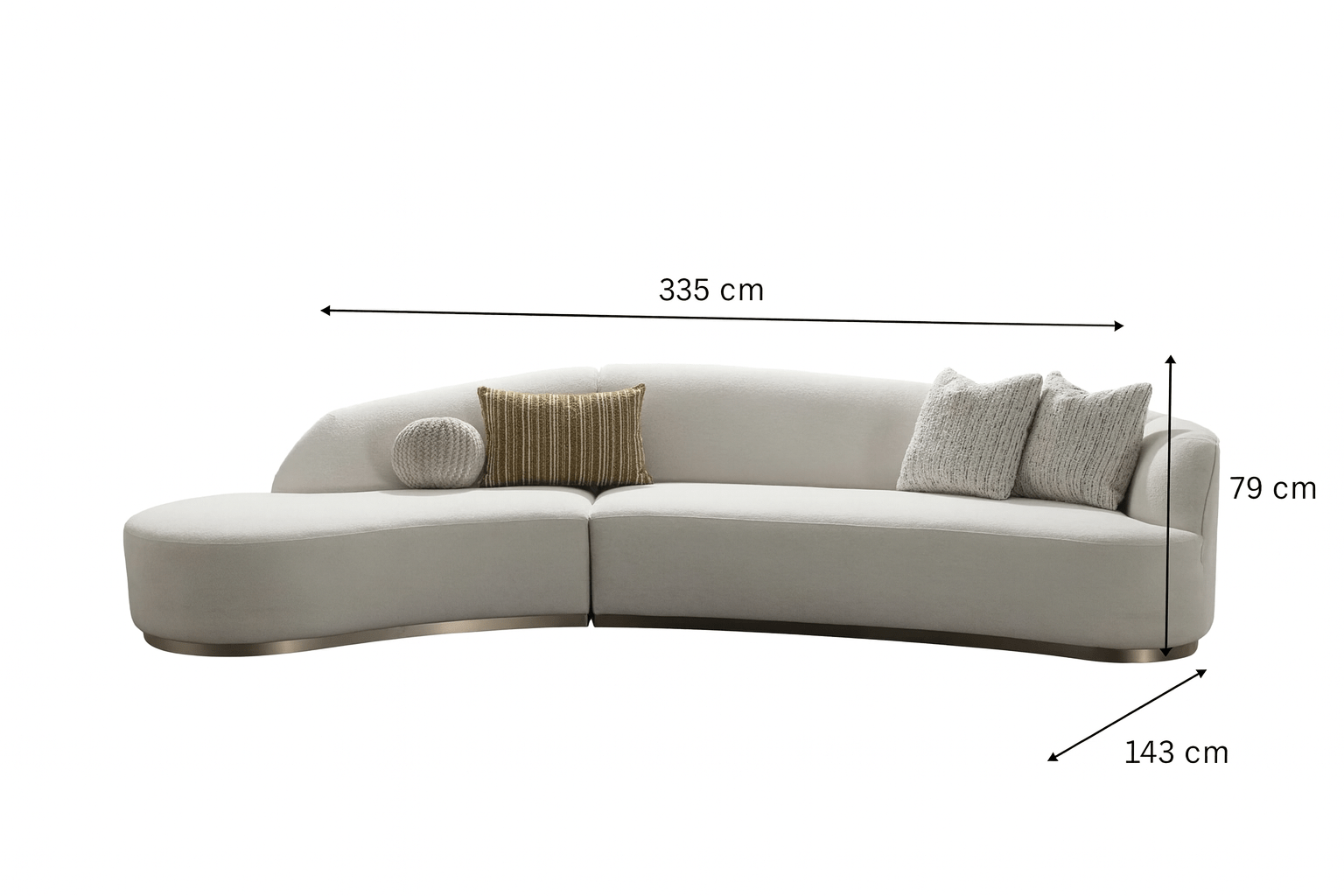 Florence Off White Sectional Sectionals| Roots Furniture