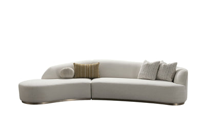 Florence Off White Sectional - Al Rugaib Furniture
