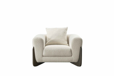 Floux White Accent Chair - Al Rugaib Furniture
