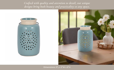 FLOWER CUT OUT LANTERN - Al Rugaib Furniture