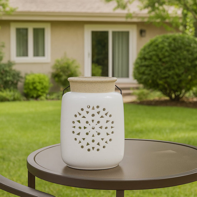 FLOWER CUT OUT LANTERN - Al Rugaib Furniture