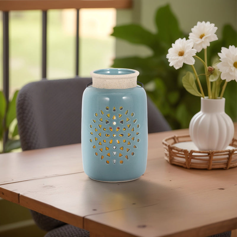 FLOWER CUT OUT LANTERN - Al Rugaib Furniture