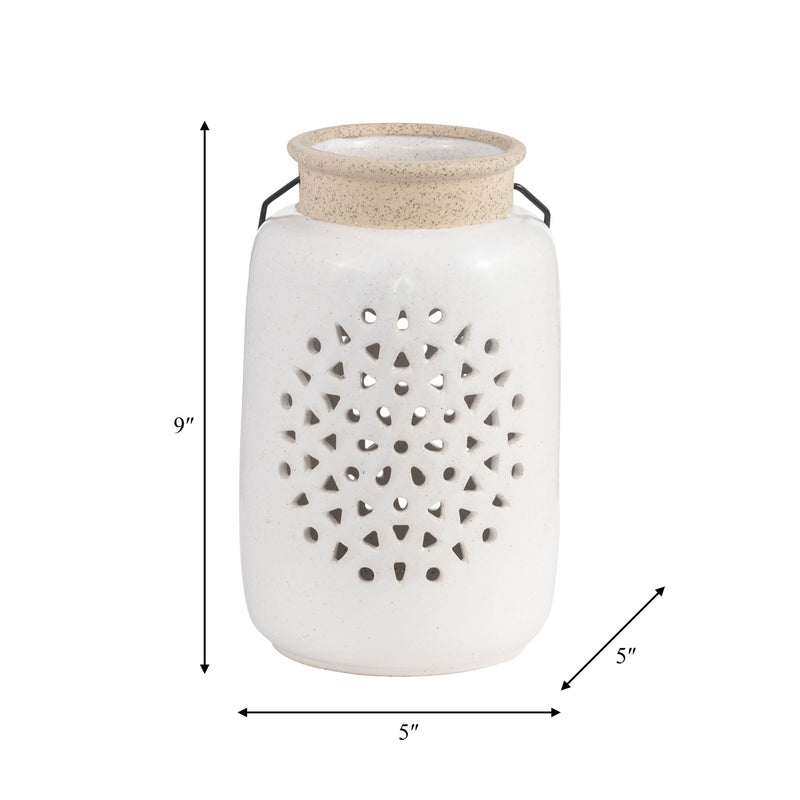 FLOWER CUT OUT LANTERN - Al Rugaib Furniture