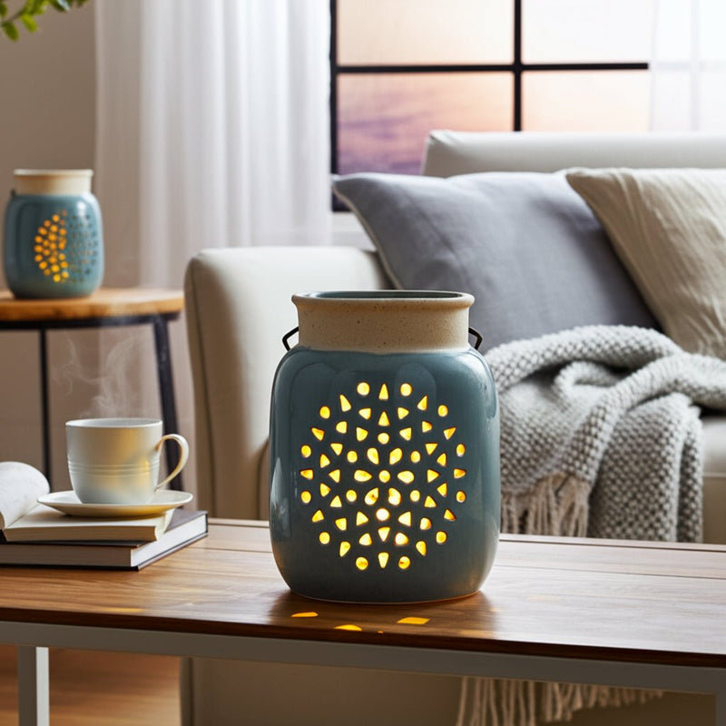 FLOWER CUT OUT LANTERN - Al Rugaib Furniture