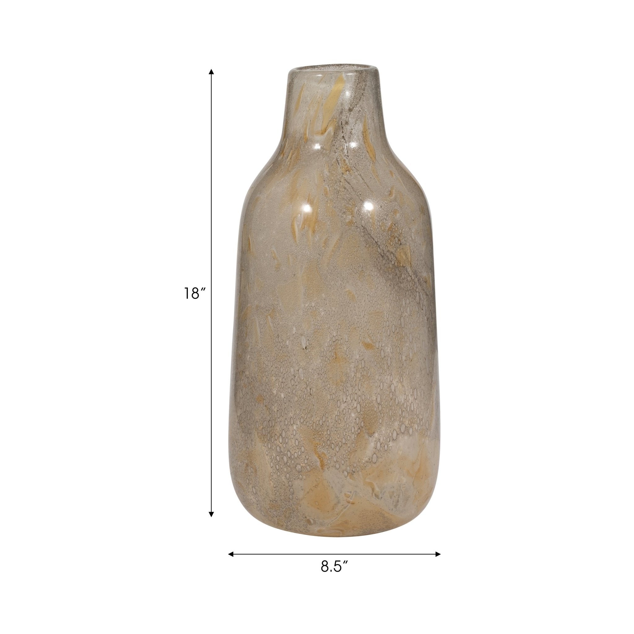 FOLEY NATURAL GLASS VASE Vases and Jars| Sagebrook Home