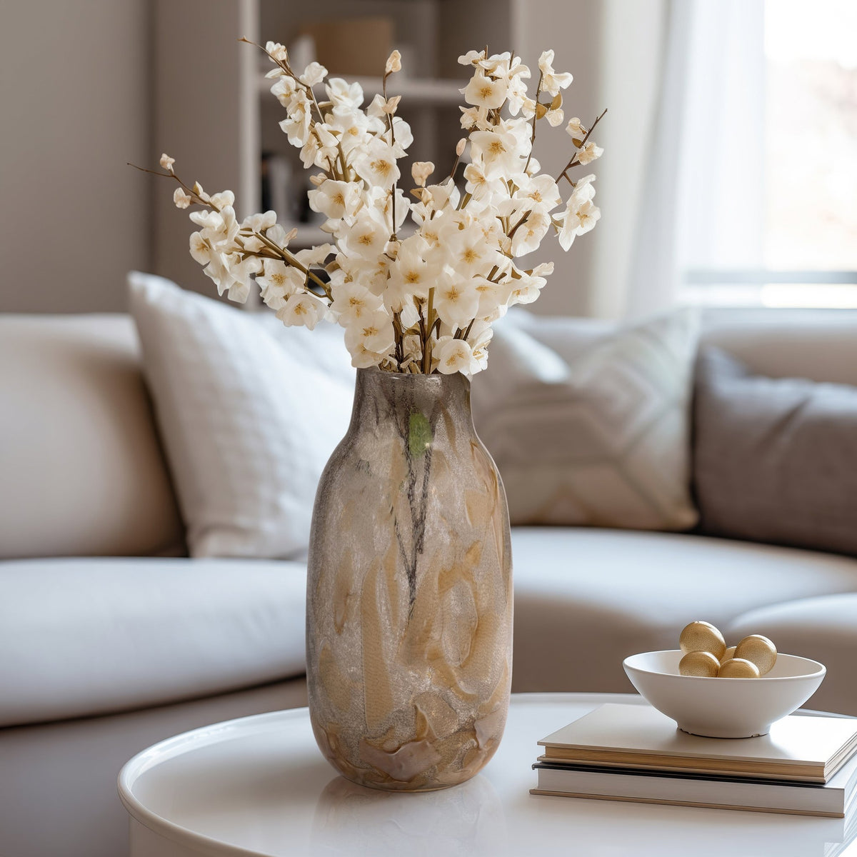 FOLEY NATURAL GLASS VASE Vases and Jars| Sagebrook Home