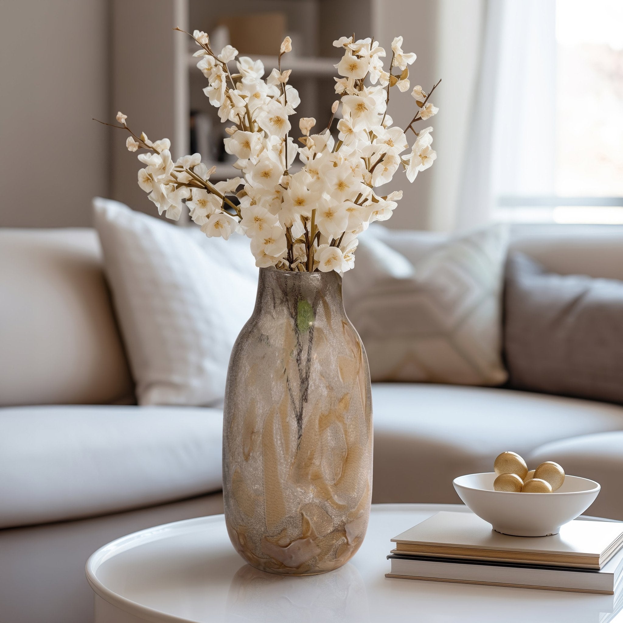 FOLEY NATURAL GLASS VASE Vases and Jars| Sagebrook Home