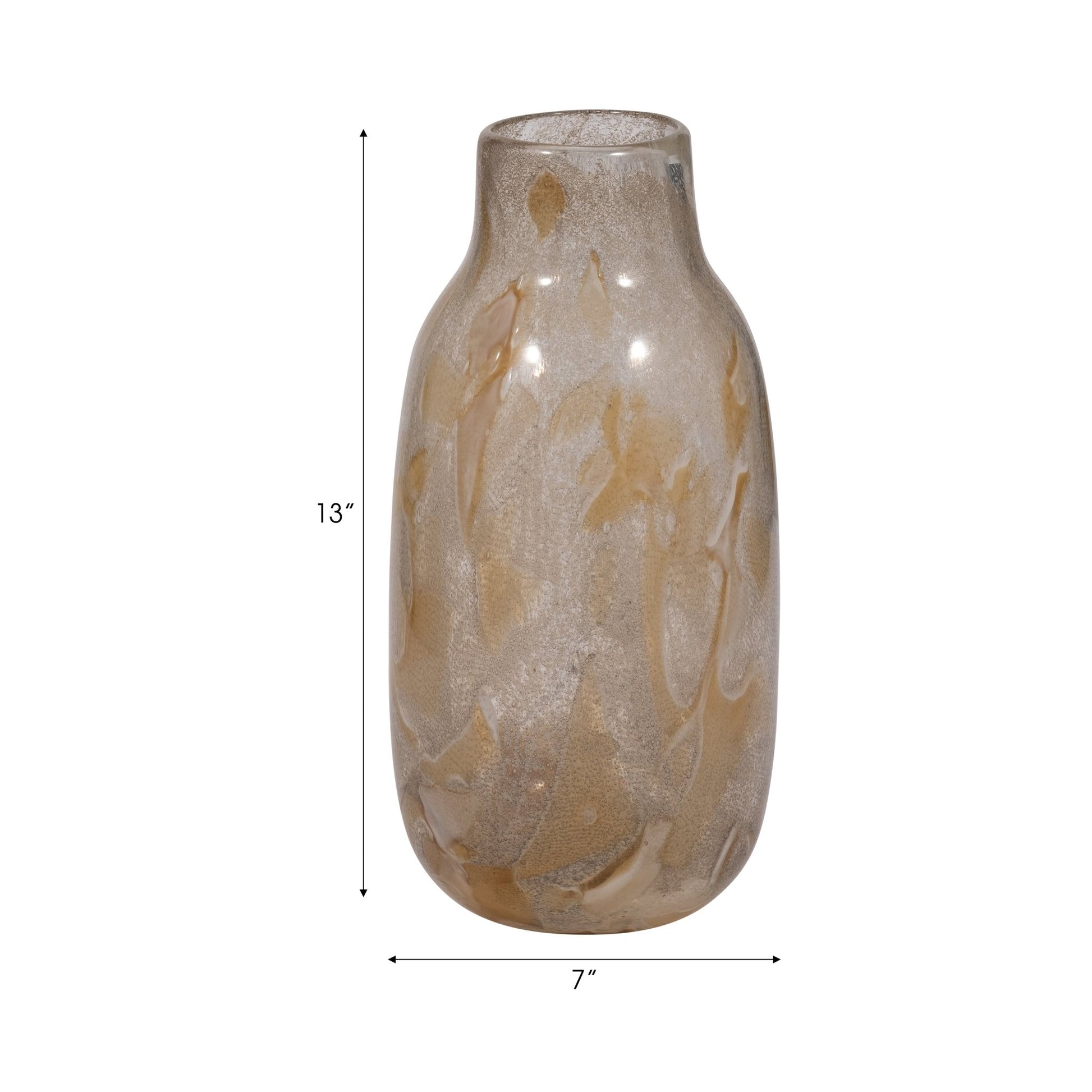 FOLEY NATURAL GLASS VASE Vases and Jars| Sagebrook Home