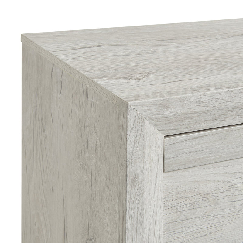 Fort Worth 5 - Drawer Chest in White (Sturdy Act) - Al Rugaib Furniture