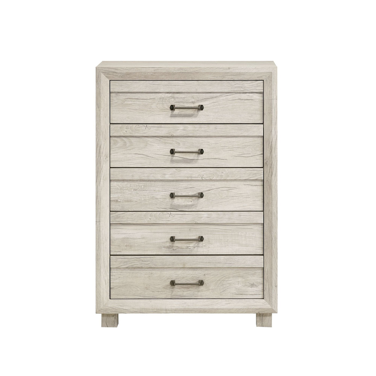 Fort Worth 5-Drawer Chest in White (Sturdy Act) Cabinets & Chests| ROOTS FURNITURE