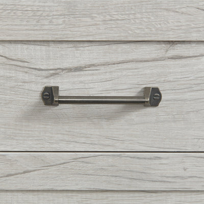 Fort Worth 5 - Drawer Chest in White (Sturdy Act) - Al Rugaib Furniture