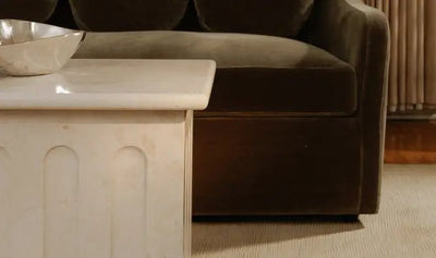 Forum Side Table Cream Marble - Al Rugaib Furniture