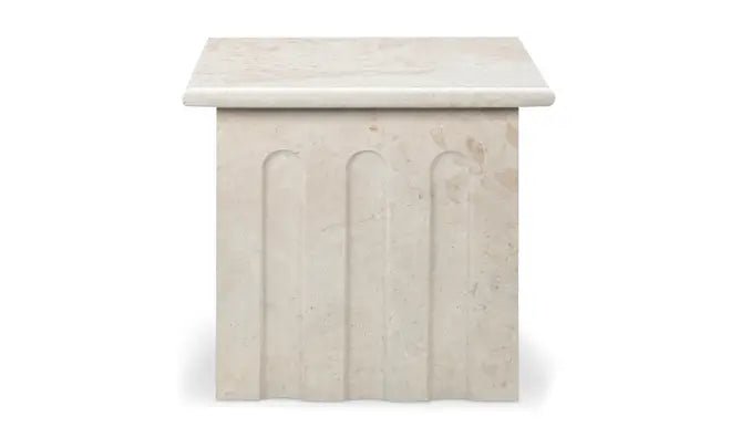 Forum Side Table Cream Marble - Al Rugaib Furniture
