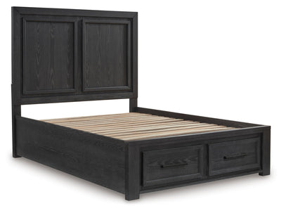 Foyland California King Panel Storage Bed - Al Rugaib Furniture