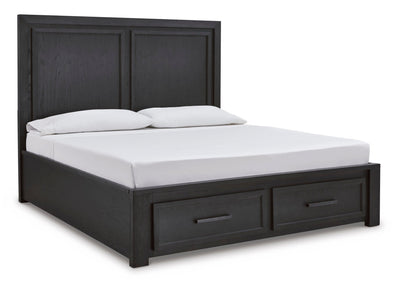Foyland California King Panel Storage Bed - Al Rugaib Furniture