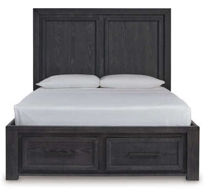 Foyland King Panel Storage Bed - Al Rugaib Furniture