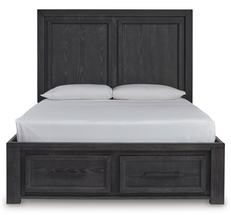 Foyland King Panel Storage Bed - Al Rugaib Furniture