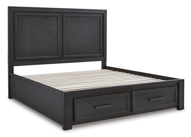 Foyland Queen Panel Storage Bed - Al Rugaib Furniture