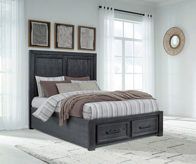 Foyland Queen Panel Storage Bed - Al Rugaib Furniture