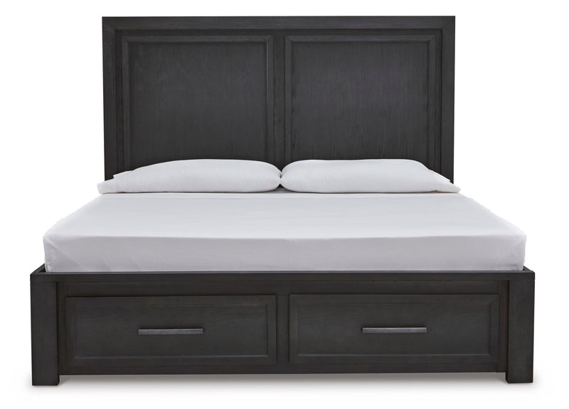 Foyland Queen Panel Storage Bed - Al Rugaib Furniture