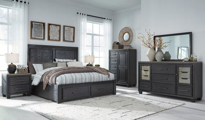 Foyland Queen Panel Storage Bed - Al Rugaib Furniture