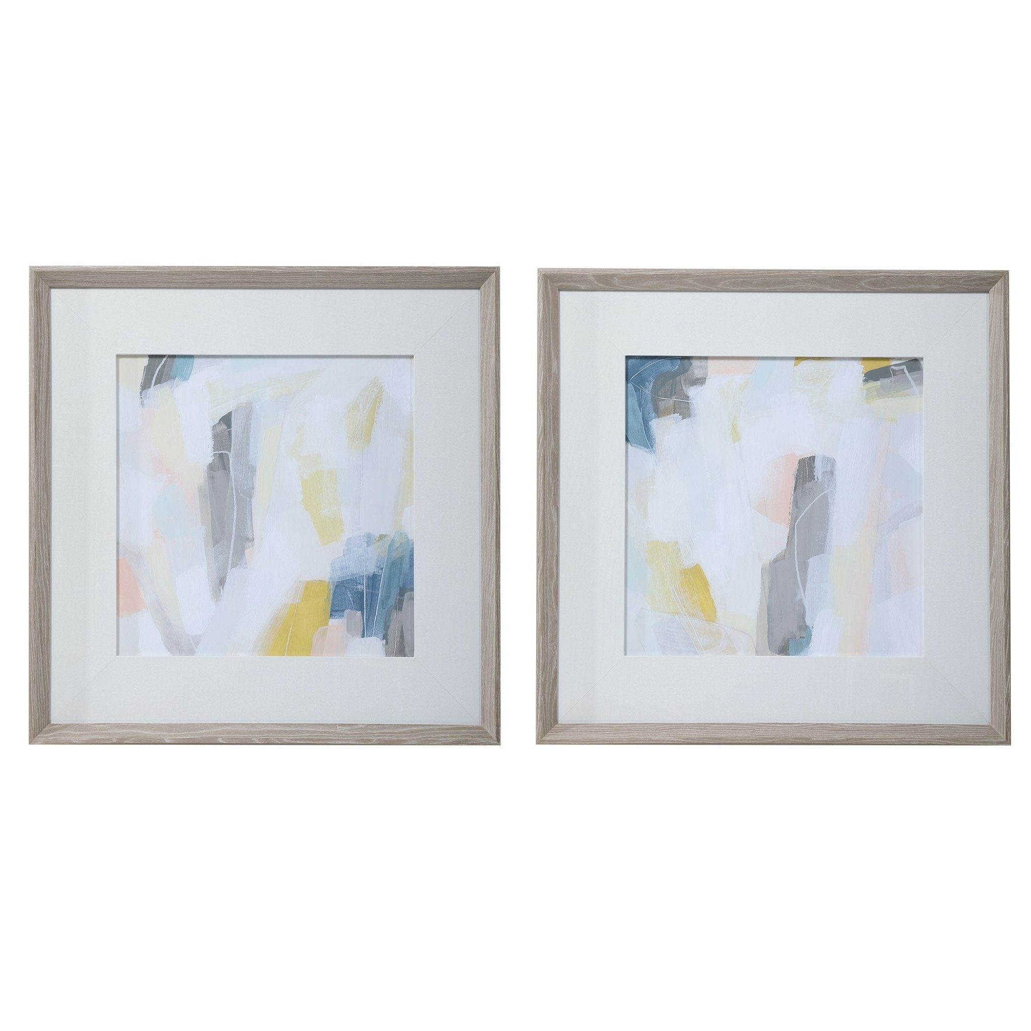 Fractal Pastel Framed Prints, S/2 Paintings & Pictures| Uttermost
