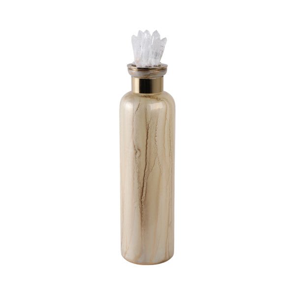Frances Quartz Crystal Cluster Glass Bot Vases and Jars| Sagebrook Home