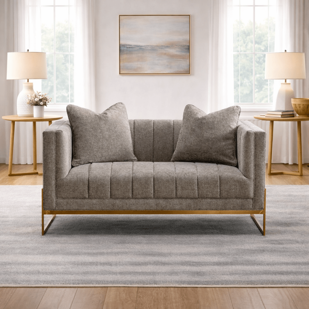Francisco Brown Loveseat W152 Sofas & Loveseats| Roots Furniture