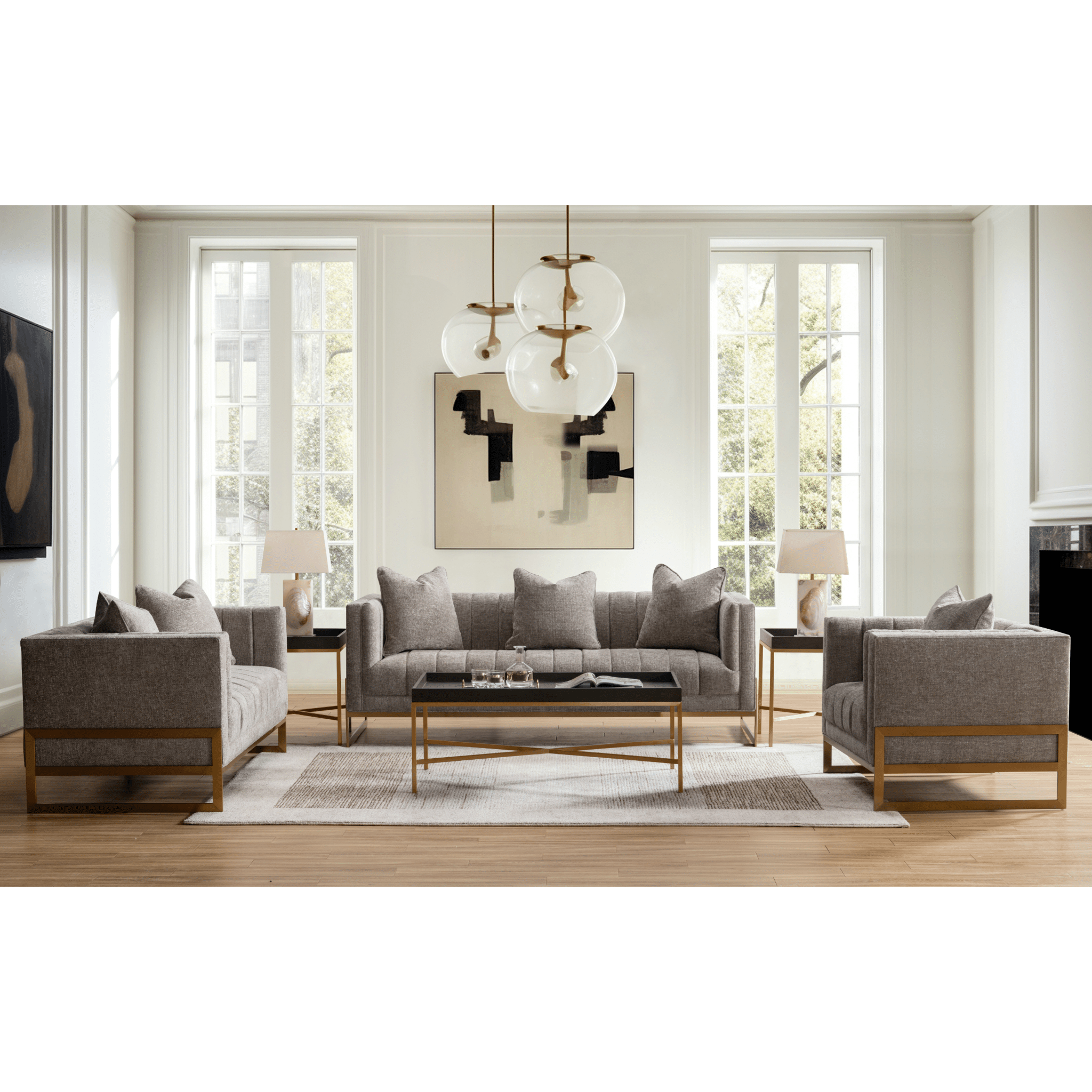 Francisco Brown Sofa Set Living Room Sets| Roots Furniture