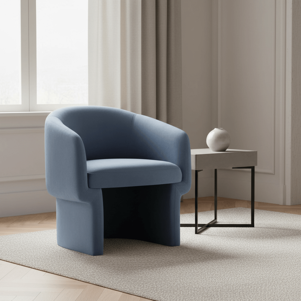Franco Chair Dusted Blue Velvet Chairs| Moe's Home
