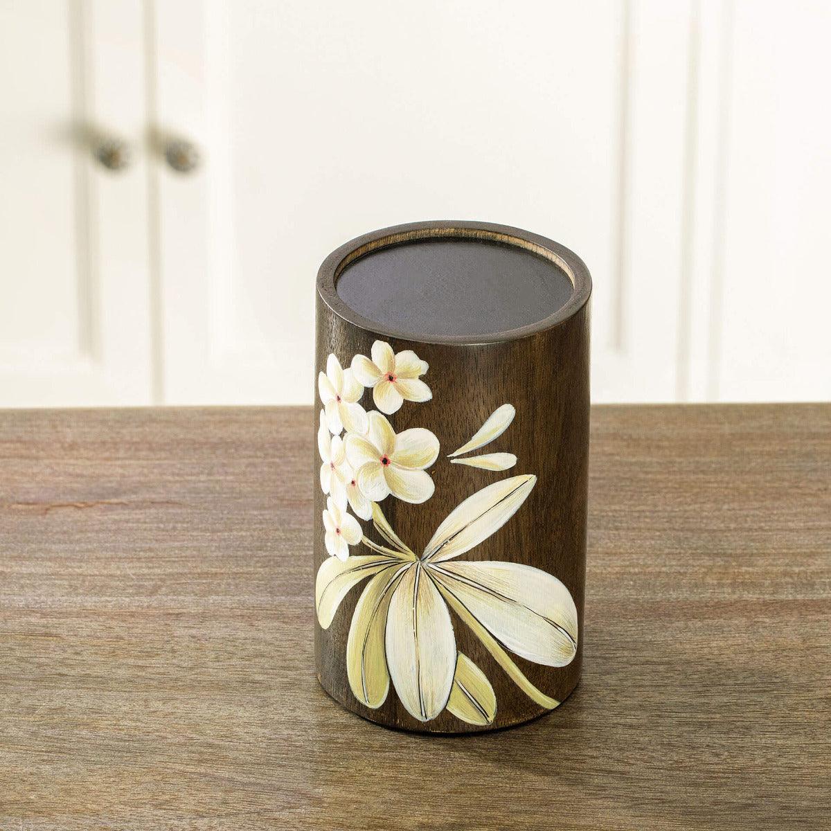 Frangipani Wooden Candle Holder (Large) Candle Holders| Roots Furniture