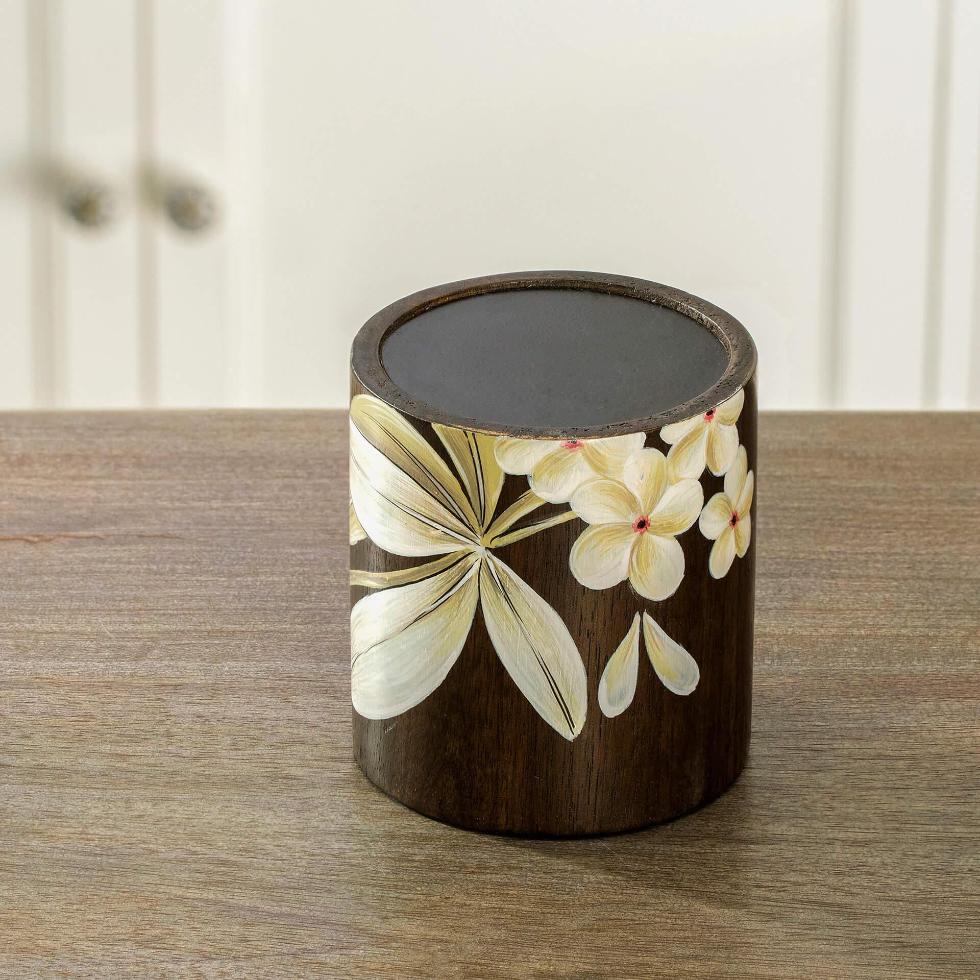 Frangipani Wooden Candle Holder (Small) Candle Holders| Roots Furniture