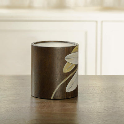 Frangipani Wooden Candle Holder (Small) - Al Rugaib Furniture