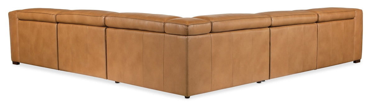 Fresco 5 Seat Sectional 4-Power Recline & Power Headrest Recliners| Hooker