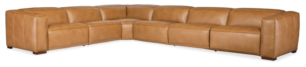 Fresco 6 Seat Sectional 3-Power Recline & Power Headrest Recliners| Hooker