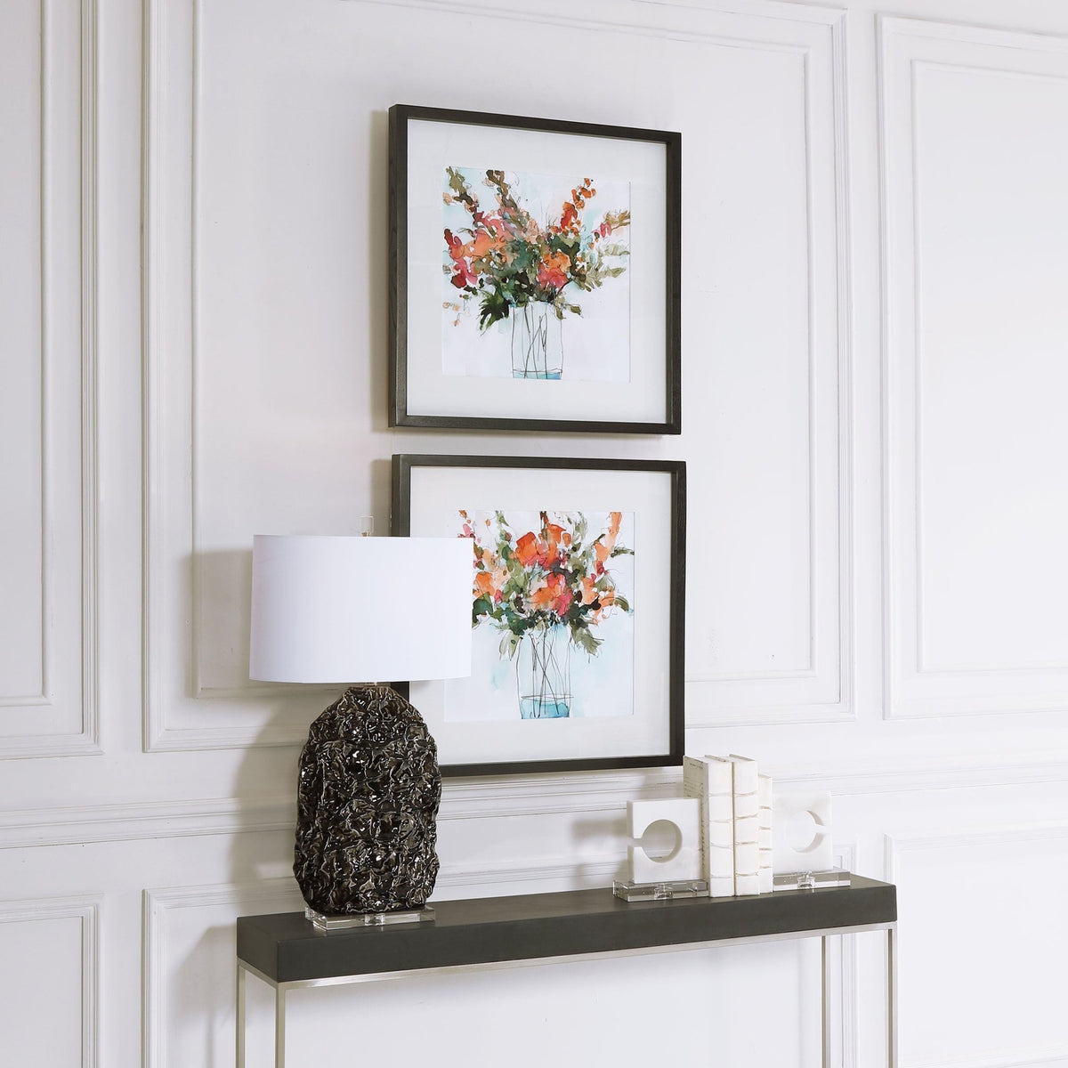 Fresh Flowers Framed Prints, S/2 Paintings & Pictures| Uttermost