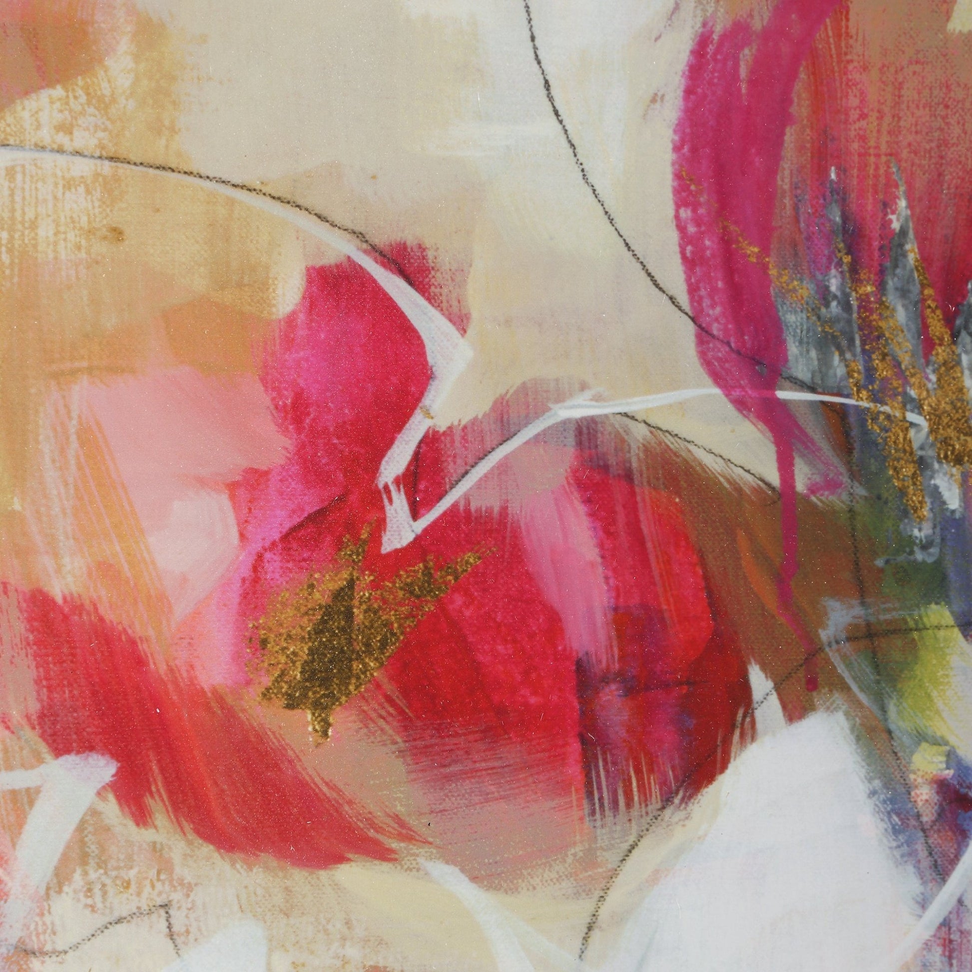 Fresh Start Red Abstract Prints, S/6 Paintings & Pictures| Uttermost