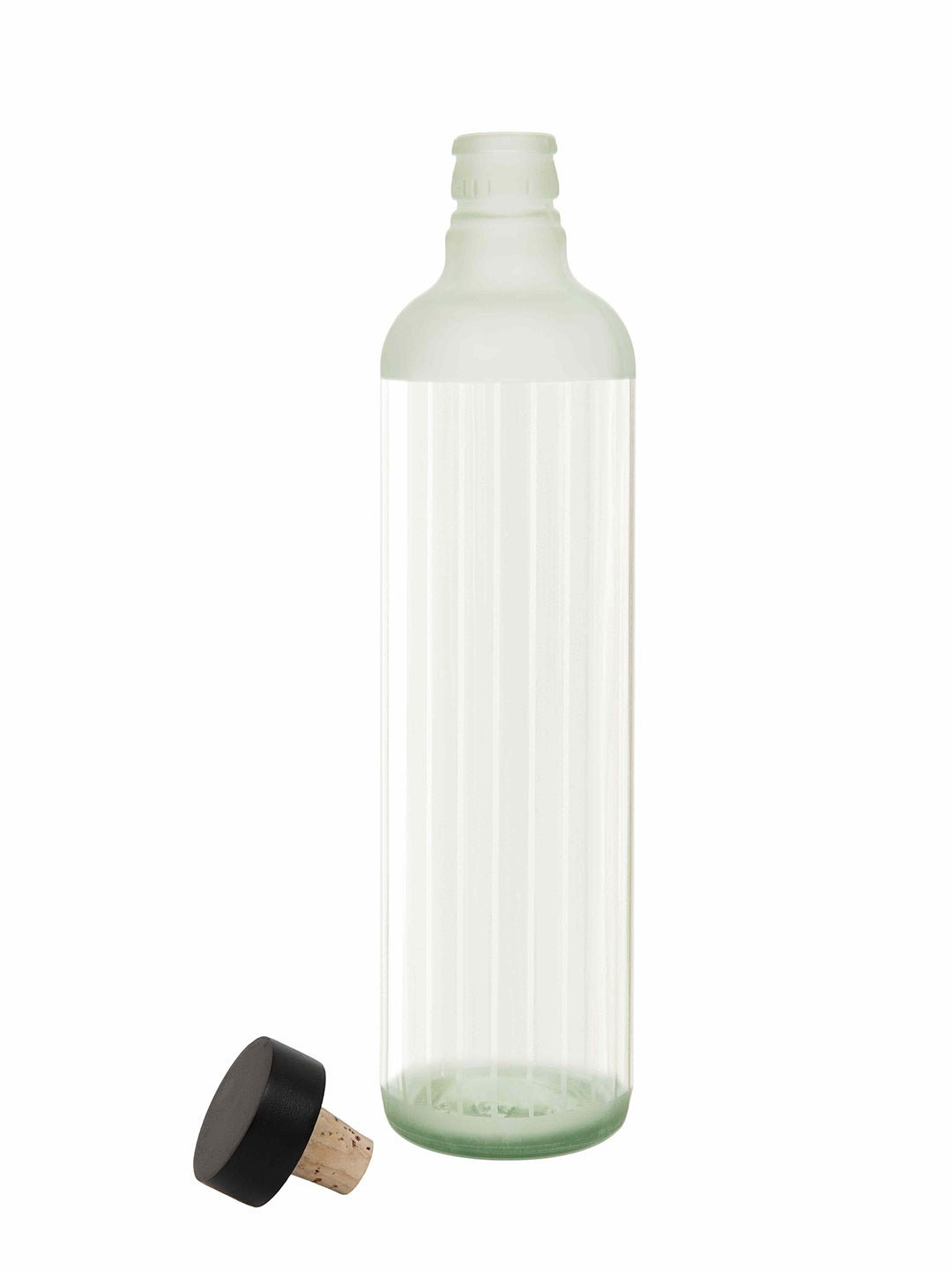 Frosty Glass Bottle With Wooden Stopper Bottles & Containers| Roots Furniture