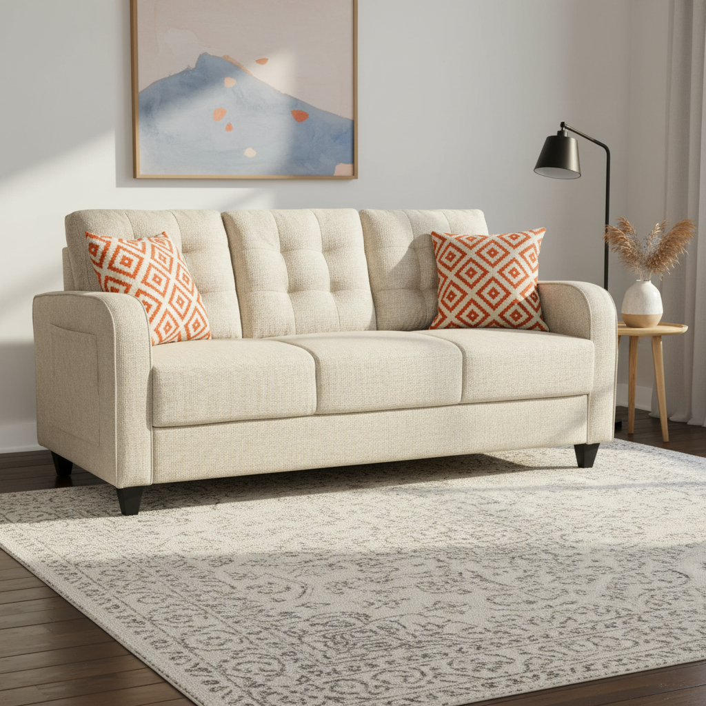Fullerton Fantasy Beige Sofa Roots Furniture