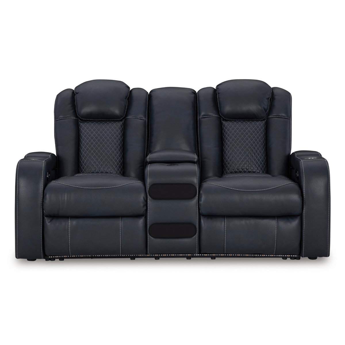 Fyne-Dyme Power Reclining Loveseat with Console Recliners| Ashley Homestore